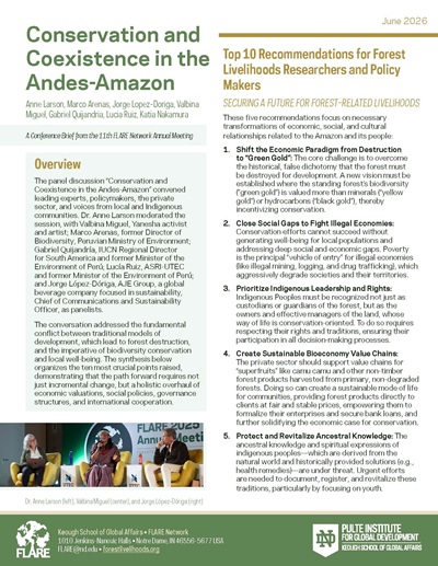 thumbnail of Conservation and Coexistence in the Andes-Amazon