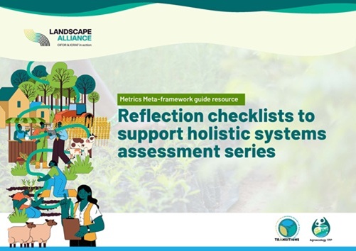 Metrics Meta-framework guide resource. Reflection checklists to support holistic systems assessment series