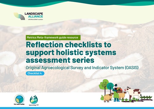 Original Agroecological Survey and Indicator System (OASIS). Reflection checklist to support holistic systems assessment series. Checklist 4