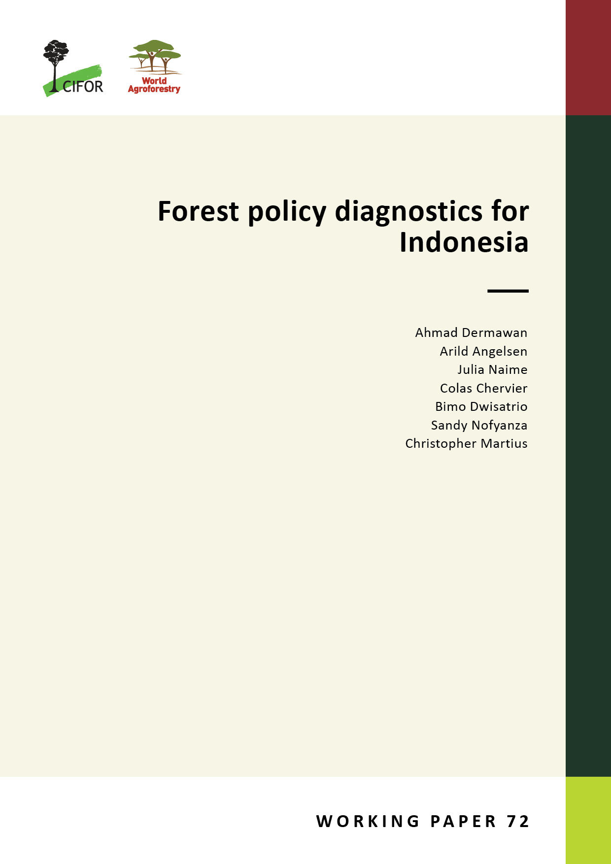 thumbnail of Forest policy diagnostics for Indonesia